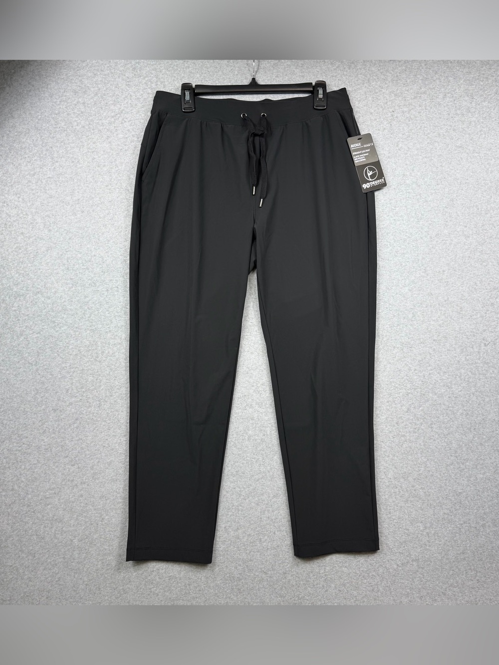 90 Degree by Reflex Warp X Black Straight Leg Pants Women’s Size Large NWT